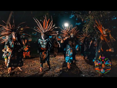 Thumbnail for Mexican Folk Dance, Aztec dance - Representación de Danza prehispánica azteca en Día de Muertos - 4K