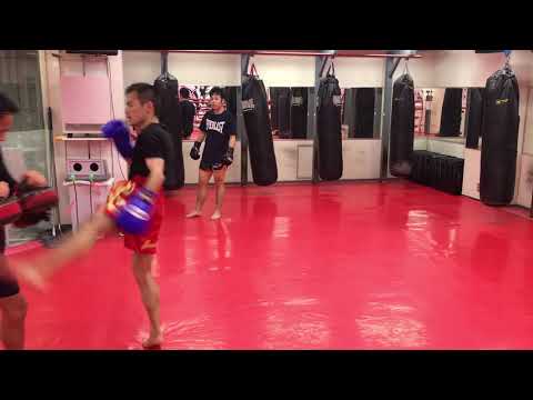 10 roundhouse kicks ミドルキック10連打