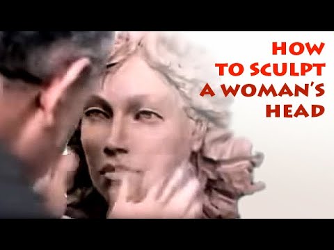 How to sculpt a woman’s head? Alexander Cherkov sculpting a Woman's Head out of clay
