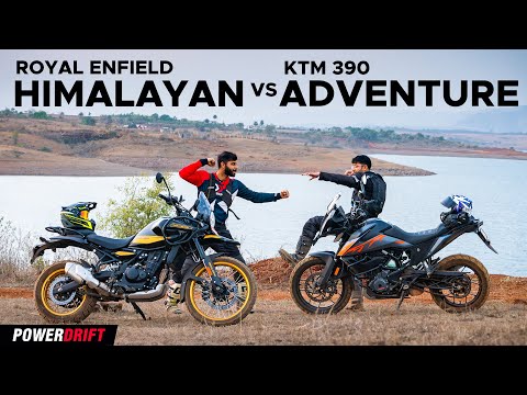 Thumbnail for Royal Enfield Himalayan vs KTM 390 Adventure: The best sub 500cc ADV bike is? | 4K | PowerDrift