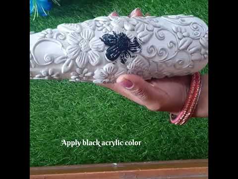 Elegant bottle art#clay art#reuse bottle #art#video