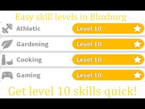 Best Ways to Level Up Bloxburg Skills | Easy ways to get skills to level 10