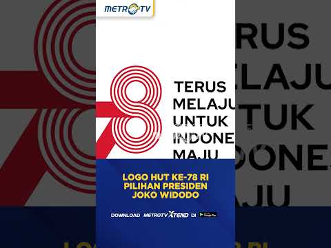Logo HUT ke-78 RI Pilihan Presiden Joko Widodo #shorts