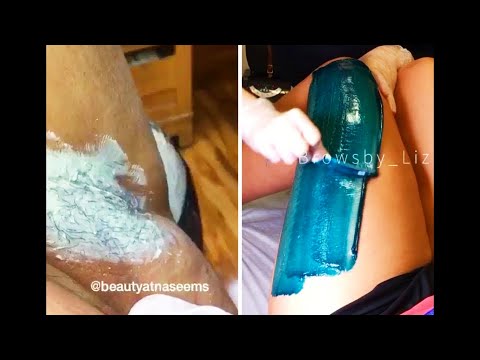 Satisfying Eyebrow Waxing + Slime