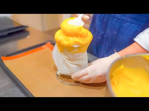 【甘神】若きパティシエの手まりシュークリーム専門店に密着！ASMR 職人技 amagami 京都 The Best Japanese-style Handmade Cream Puff Making!