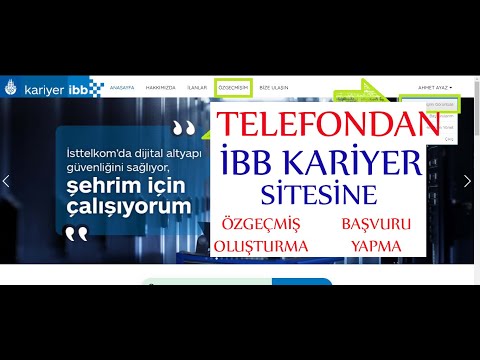 Thumbnail for İBB Kariyer Sitesine Telefondan Nasıl Kayıt Olunur? Özgeçmiş Nasıl Hazırlanır?