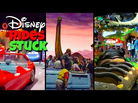 Top 10 Disney Fails, Ride Breakdowns & Malfunctions Pt1  | Stuck on Disney Rides