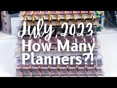 July 2023 Planner Line Up - 9 Planners!