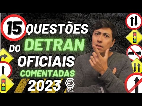 SIMULADO DETRAN 15 QUESTÕES 2023 BEM COBRADAS NAS PROVAS DE TODO BRASIL!