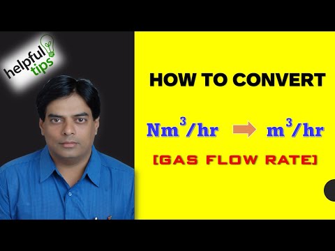 Thumbnail for HOW TO CONVERT Nm3 / hr   TO M3 / hr  (FLUE GAS FLOW)