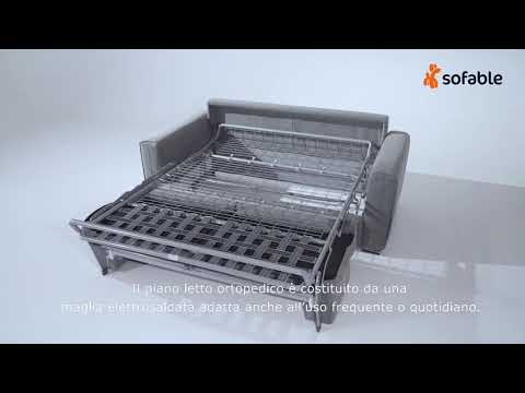 Dream - Divano letto con materasso alto 20 cm dalla linea moderna