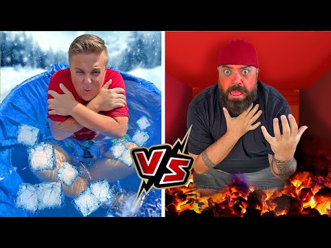 HOT VS COLD Pool Challenge!