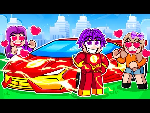 Rizzing Girls with FLASH'S NEW $40,000,000 Car in Roblox Driving Empire!