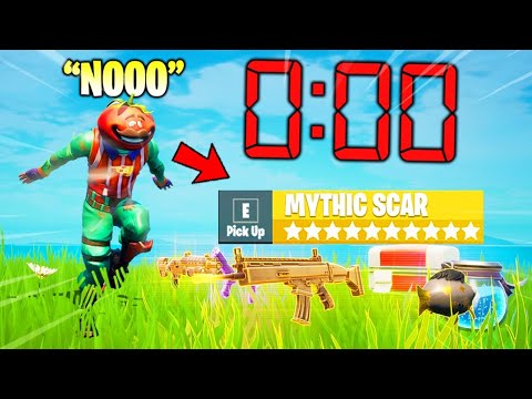 Fortnite Except I Have 0 SECONDS to Loot