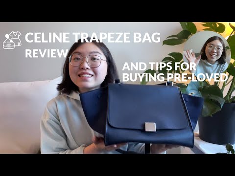 Thumbnail for Luxury Bag Review - Celine Trapeze Bag in Navy Blue