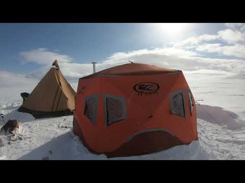 Icefishing in the swedish mountain. Pimpelfiske efter röding