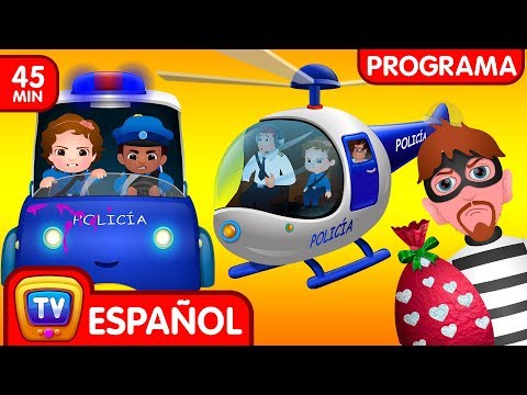 La persecución en Helicóptero (Colección) | Ep. 4 | ChuChu TV Huevos sorpresas de Policías