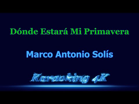 Thumbnail for Marco Antonio Solís  Dónde Estará Mi Primavera  Karaoke 4K