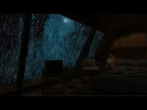 Thumbnail for Heavy Rain and Thunder Sounds on Window at Forest Night - Relaxing Sleep Sounds, Study, Healing