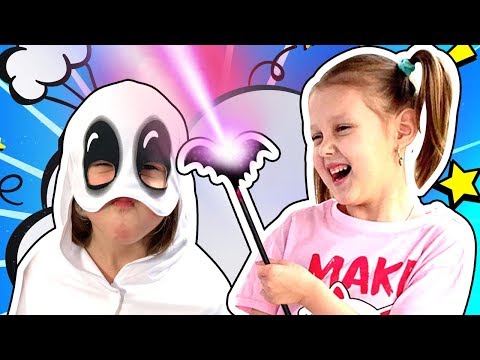 Thumbnail for ПАУЗА Челлендж, Волшебная Палочка и Привидение в Шкафу. Веселые истории с Амелькой Карамелькой