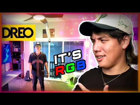 We installed a Smart Cieling Fan / DREO / RGB + Alexa Control