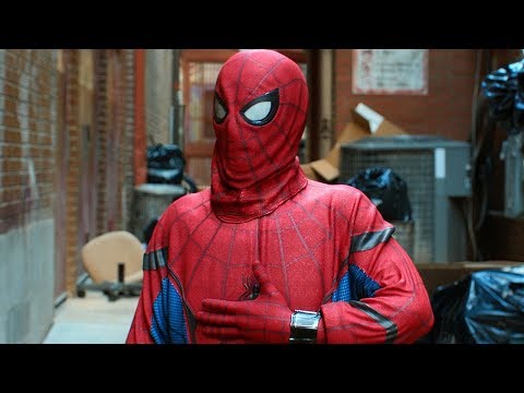 Thumbnail for "Call Me Spider-Man" - Suit Up Scene - Stan Lee Cameo - Spider-Man: Homecoming (2017) Movie CLIP HD