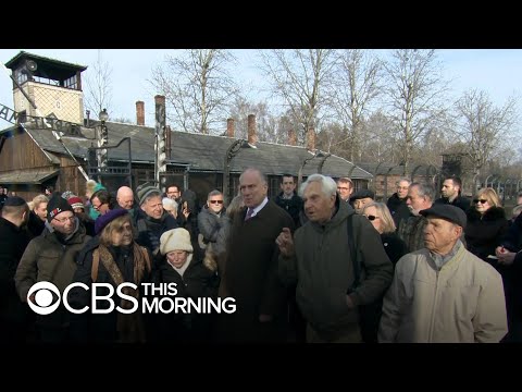 Holocaust survivor visits Auschwitz for first time since camp's liberation