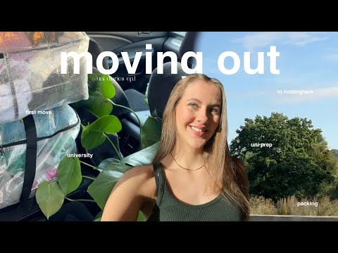 university move in vlog!! *packing, moving &amp; empty room tour*
