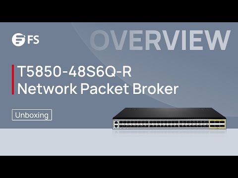 Unboxing the T5850-48S6Q-R Network Packet Broker | FS