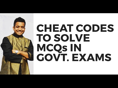 Cheat Codes to solve MCQs in Govt. Exams (UPSC/SSC/Banking) by Roman Saini