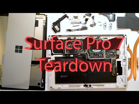 Microsoft Surface Pro 7 12.3&quot; 1866 Full Disassembly Teardown Guide