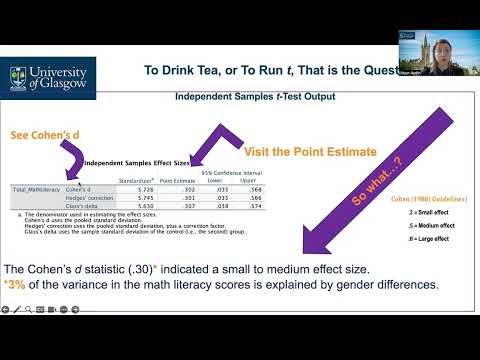 Open Lectures in Educational Research - 15 May 2024: Comparing groups for statistical differences