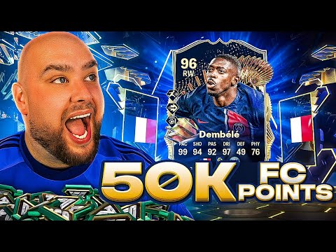 Thumbnail for 50K FC Points Decide My Team w/ 96 TOTS DEMBELE!