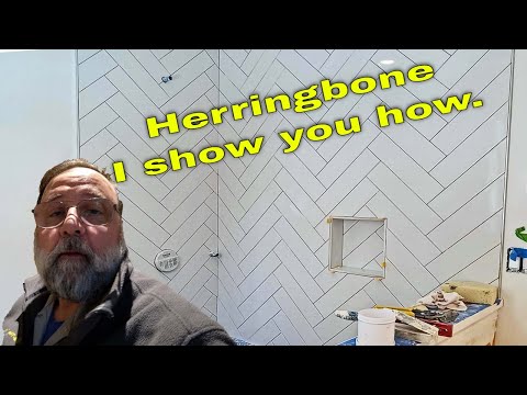Thumbnail for How to install Herringbone subway tile in a shower.