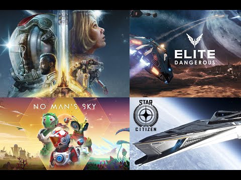 Landing and taking off planets in Starfield, Elite: Dangerous, Star Citizen, No Man's Sky