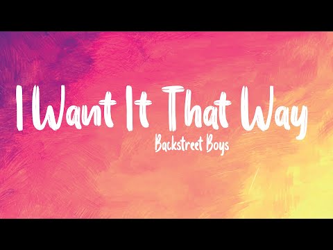Thumbnail for Backstreet Boys - I Want It That Way (Lyrics)