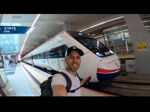 $20 Turkish Business Class High Speed Train | Ankara to Istanbul YHT fast train ????????