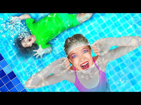 Thumbnail for 123 GO! ON VACATION || Swimming Pool Challenge! Last To Leave Pool Wins $100 000 by 123 GO! FOOD