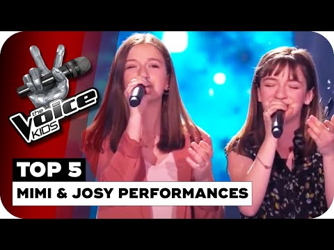 TOP 5 MIMI &amp; JOSY PERFORMANCES | The Voice Kids