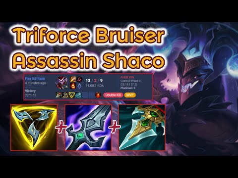 Thumbnail for Triforce Bork Shaco - Tank Shred Assassin S13 [League of Legends] Full Gameplay - Infernal Shaco