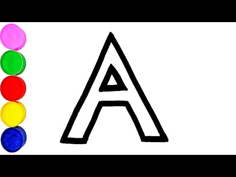 Buchstaben Zeichnen und Malen für Kinder Buchstaben Lernen und Farben Lernen auf Deutsch