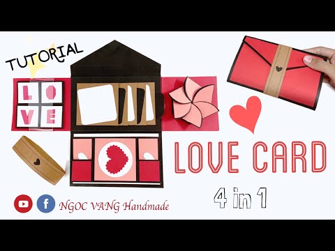 Thumbnail for LOVE CARD - Hướng dẫn làm phong bì dán ảnh ghép nhiều chi tiết - NGOC VANG