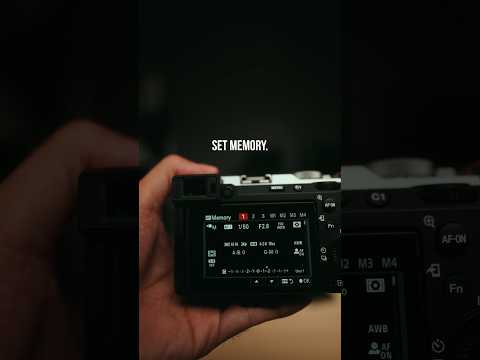 Thumbnail for How to save settings in Memory Recall in your Sony cameras (A7c ii, zv-e1, a6700, a7cr, zv-e10 ii)