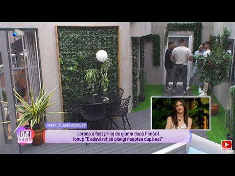 Casa Iubirii - Lorena, motiv de glume dupa filmari! ,,E adevarat ca plangi noaptea dupa ea?"