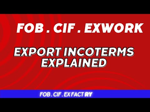 Thumbnail for Shipping incoherent Terms FOB , CIF Explained : Import Export Businesses
