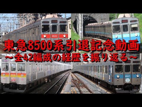 Thumbnail for 【東急8500系引退記念動画】東急8500系全42編成を振り返る～ももぬー様コラボ動画～