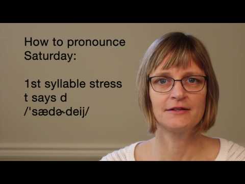 Thumbnail for American Accent Training:  Pronouncing Saturday