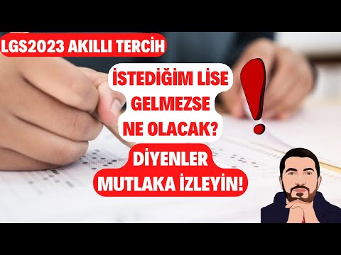 DİKKAT❗ LGS2023'te İstediğim Lise GELMEZSE❗ Diye Düşünenler Mutlaka İzleyin! Bu Hatalara Düşmeyin!