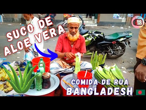 Thumbnail for VOCÊ EXPERIMENTARIA? SUCO de BABOSA de Bangladesh! Reagindo a Comidas de Rua | Veja Aqui React