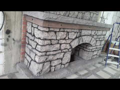 Мастер класс покраски камня из арт бетона!